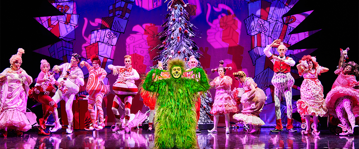 James Schultz as THE GRINCH and the Touring Company of Dr. Seuss’ HOW THE GRINCH STOLE CHRISTMAS!
